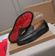 Christian Louboutin Loafers - Black Leather - 1