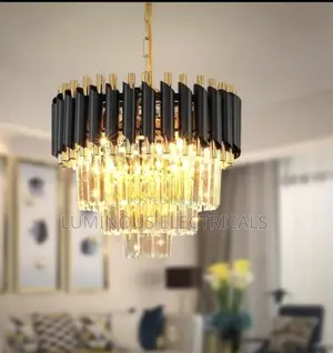 Chandelier ya Kifahari ya Kioo Mviringo Ya Tabaka 3