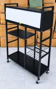 5-Layer Closed Cabinet Trolley Rack - 2