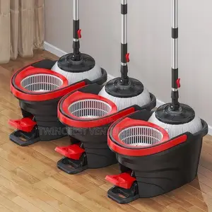 12L Foot Pedal Spin Mop Bucket - Restocked