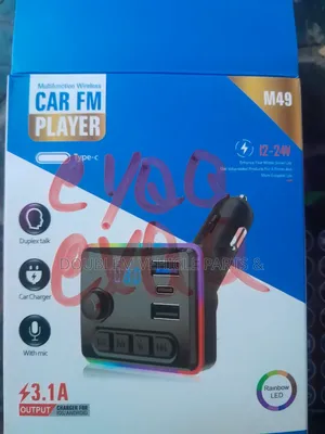 Kicheza Muziki cha Gari FM MP3 chenye Bluetooth, USB, Kadi ya TF, Chaja (12/24V)