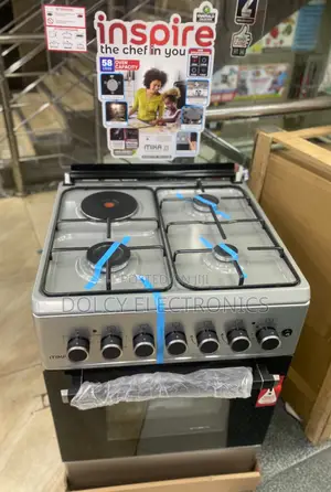 Mika 58cm Standing Cooker with 3 Gas Burners & Electric Oven