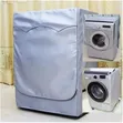 Waterproof Dustproof Front Load Washing Machine Cover (Silver) - 1
