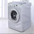 Waterproof Dustproof Front Load Washing Machine Cover (Silver) - 2