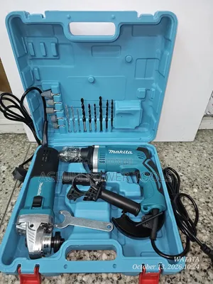 Makita Corded Drill & Angle Grinder Combo - Mpya Kabisa