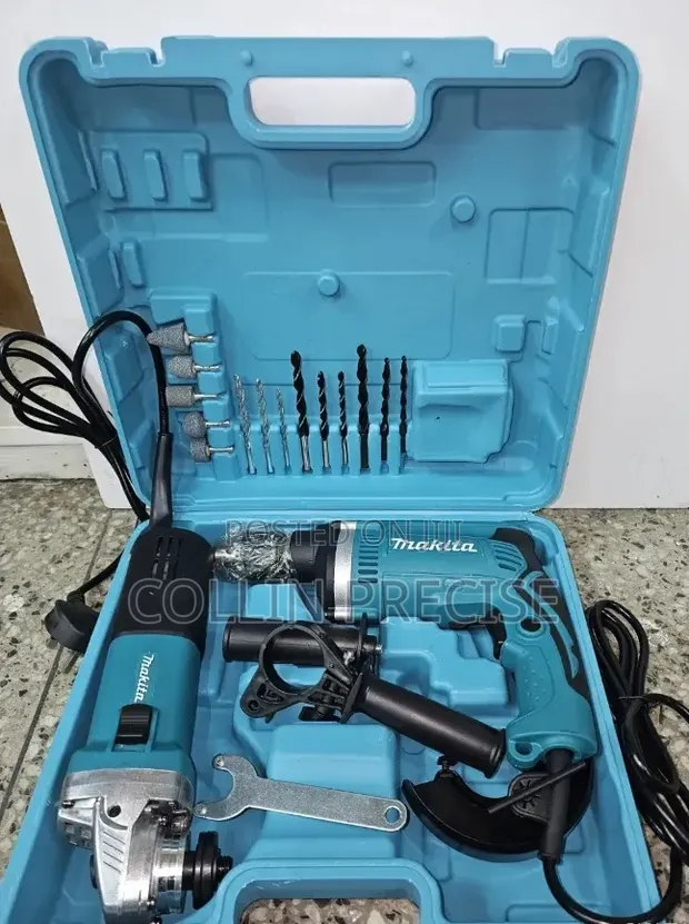 Makita Angle Grinder and Drill Combo - 1