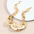 Acrylic Curb Chain Necklace - 3