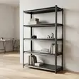 Adjustable 5-Shelf Steel Storage Rack - 2