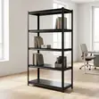 Adjustable 5-Shelf Steel Storage Rack - 4