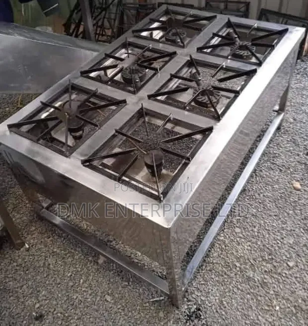 Magnificent Commercial Stainless Steel 6-Burner Gas Cooker / Stove. - 1