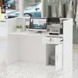 Minimalist Reception Desk - 2M White - 4