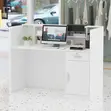 Minimalist Reception Desk - 2M White - 5