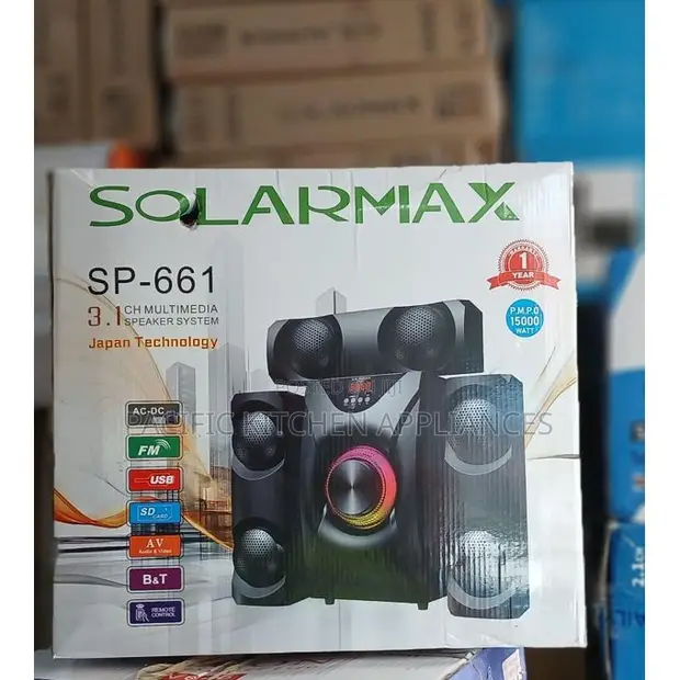 Solarmax SP-661 3.1CH Multimedia Subwoofer System - 1