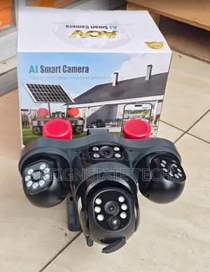 Kamera ya PTZ ya WiFi ya Solar yenye Lensi Tatu na Alarm Kali