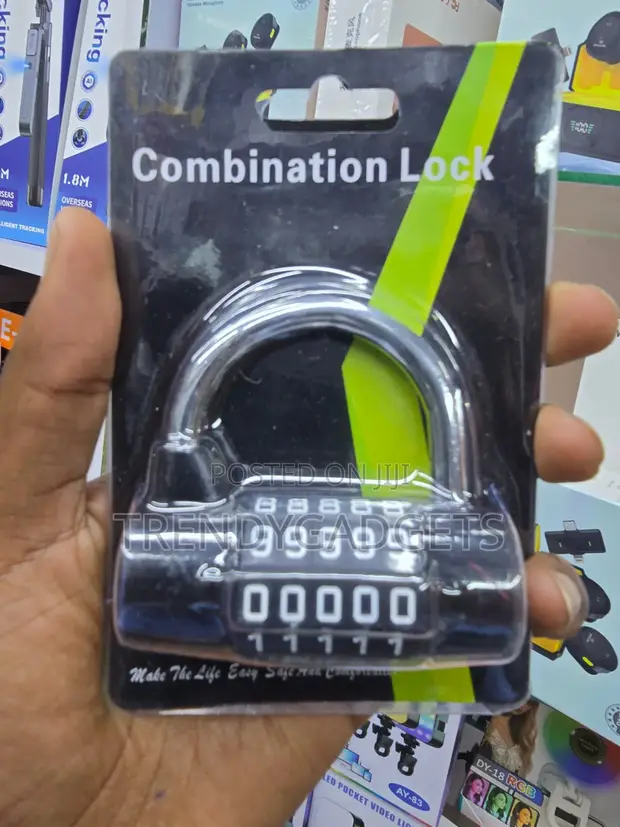 Universal 5-Digit Resettable Combination Padlock - 1