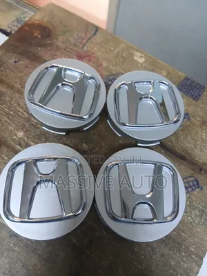 Kofia za Kituo cha Magurudumu cha Honda 4pcs Fedha