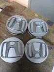 4pcs Silver Honda Centre Wheel Caps - 1