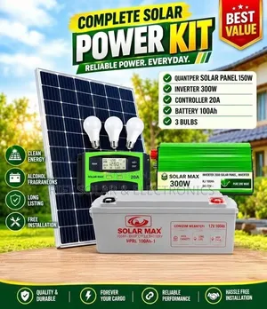 300 Watts Solar Full Package - Brand New