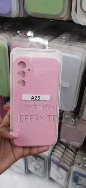 Kifuniko cha Pinki cha Samsung Silicone kwa Galaxy A25
