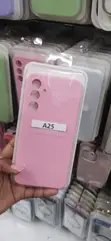 Kifuniko cha Pinki cha Samsung Silicone kwa Galaxy A25 - 2