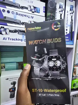 HainoTeko ST-10 AMOLED Smart Watch with Wireless Earbuds