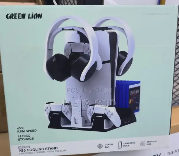 Green Lion PS5 Cooling Stand - 1