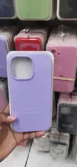 Kifaa cha Silicone cha Rangi ya Zambarau Mwanga kwa Apple iPhone 14 Pro Max - 1