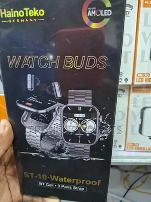 HainoTeko ST-10 Watch Buds Smartwatch with Earbuds