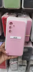 Pink Liquid Silicone Back Cover for Samsung Galaxy A35 5G - 2