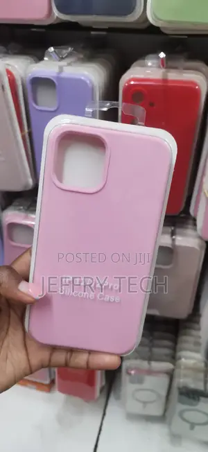 Pink Liquid Silicone Case for Apple iPhone 12/12 Pro
