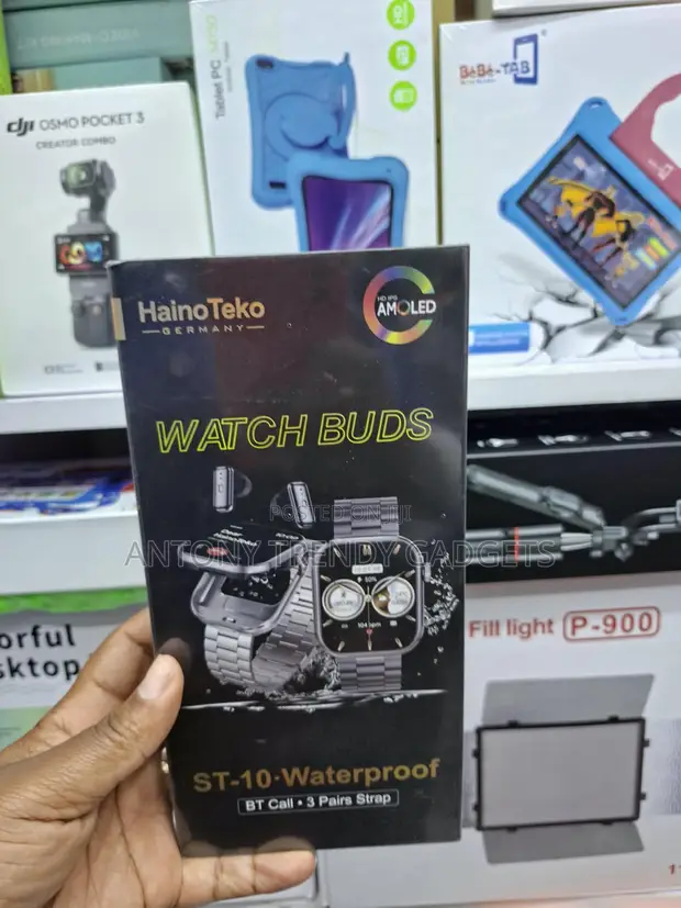 HainoTeko ST-10 Watch Buds AMOLED Smartwatch with Wireless Earbuds - 1