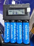 PUJIMAX 4 AA Betri Zinazoweza Kuchajiwa + Chaja ya LCD ya Type-C - 1
