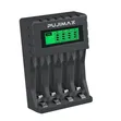 PUJIMAX 4 AA Betri Zinazoweza Kuchajiwa + Chaja ya LCD ya Type-C - 2