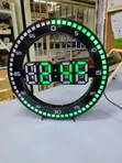 Digital LED Stopwatch Wall Clock - Kijani - 3