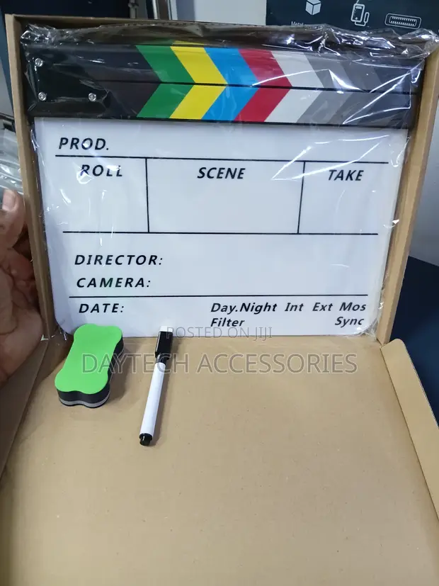 Colored Acrylic Slate ClapperBoard - 1