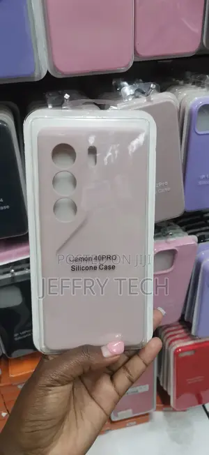 Tecno Camon 40 Pro Kipochi cha Silicone - Pink