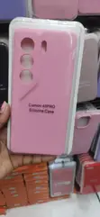 Kifuniko cha Nyuma cha Pink Silicone Lainifu kwa Tecno Camon 40 Pro - 2