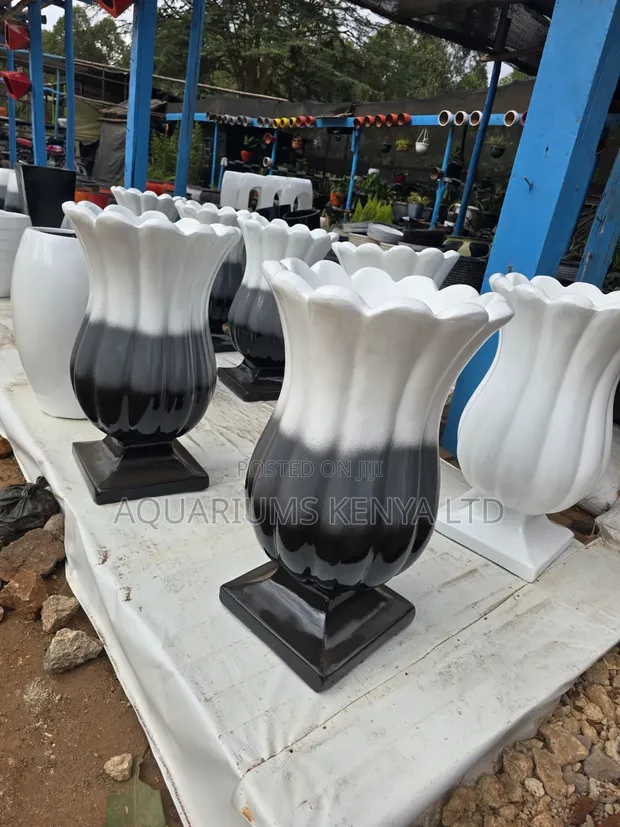Duton Grey Fibreflower Pots - 1