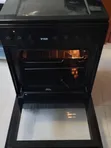 Von Cooker ya Freestanding ya 4-Burner - Nyeusi - 1