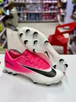 Viatu vya Mpira wa Miguu vya NK Mercurial Pink White Low - 2