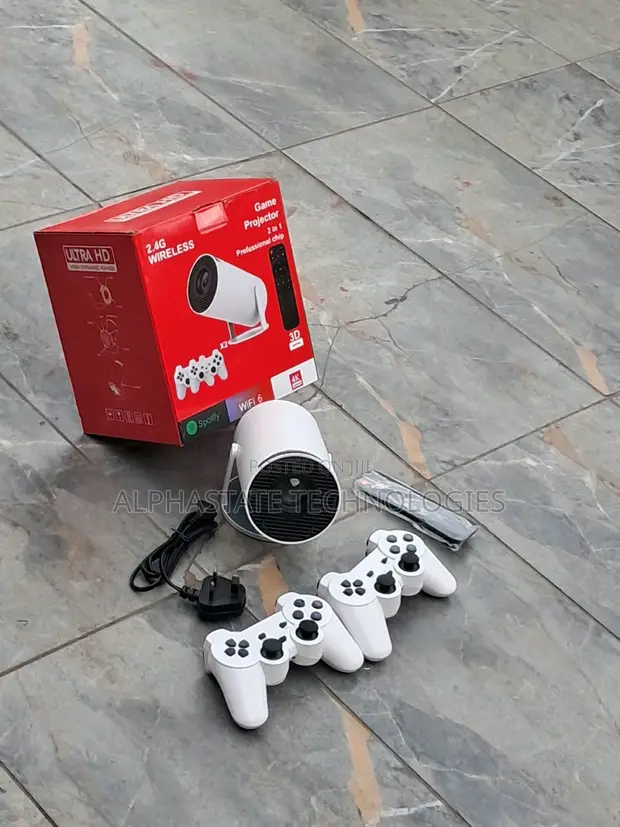 HY300 4K Supported Smart Projector with Gamepads - 1