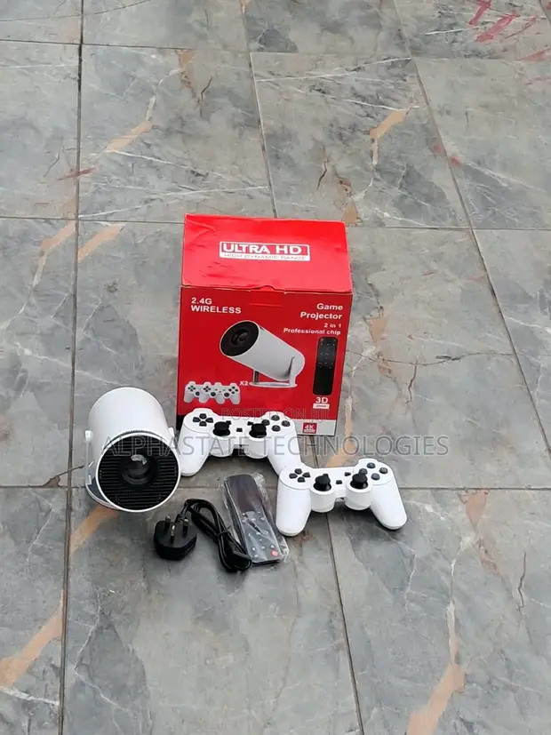 HY300 Portable Home Theatre Projector with Game Controllers - 1