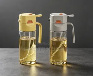 2-in-1 Oil & Vinegar Dispenser Glass Bottle with Sprayer