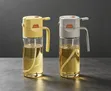 2-in-1 Oil & Vinegar Dispenser Glass Bottle with Sprayer - 1