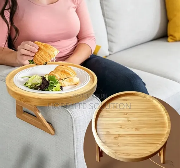 Kipangilia Mkono wa Sofa cha Mviringo cha Mianzi - 1