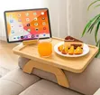 Foldable Bamboo Sofa Armrest Tray - 1