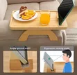 Foldable Bamboo Sofa Armrest Tray - 2