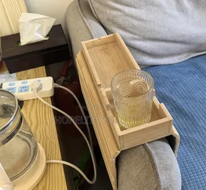 Foldable Bamboo Sofa Armrest Organizer