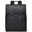 Levelo Premium Waterproof PU Leather Business Laptop Backpack - 1
