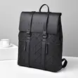 Levelo Premium Waterproof PU Leather Business Laptop Backpack - 2